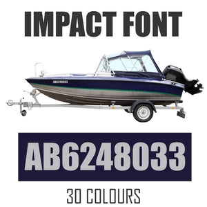 Boat Names Canada. Boat Decals. Boat Name Decals Canada. Boat Name Stickers.  lMPACT Font Boat Names.